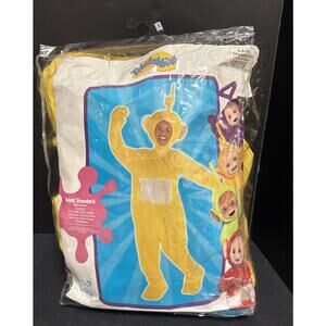 Teletubbies Laa Laa Costume Adult Yellow Jumpsuit with Hood Halloween Cosplay